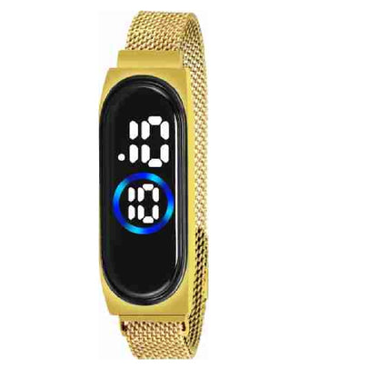 Women's Oval Magnitic Golden Watch