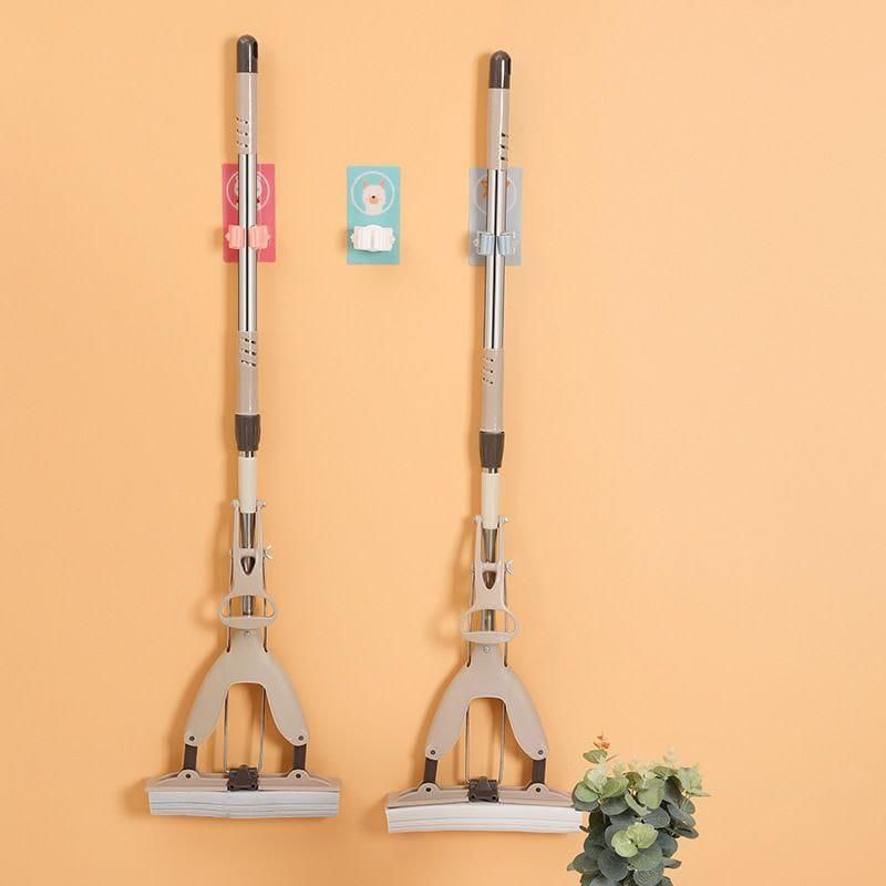 Mop Broom Holder-Wall Mounted Cartoon Mop, Broom Holders(Pack of 2)